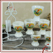 China Taza de cerámica de la taza del huevo de la porcelana de la venta al por mayor